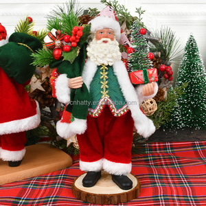 Figura de Santa Claus Hecha a Mano, Ecológica, Roja y Blanca, 27x15cm, para Decoración de Ventanas de Centros Comerciales y Hogares, Compras Navideñas, Fábrica de Artículos Navideños - Product Image 5