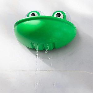 Ciotola di alimentazione in plastica antiscivolo con decorazione in stile rana verde acquatico piattaforma di riposo per anfibi - Product Image 3