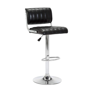 PU Leather Bar <strong>Stool</strong> Adjustable High Counter <strong>Hight</strong> <strong>Stools</strong> Chair Black Painted Base Bar Chair <strong>Stool</strong> for Kitchen Bar Pub - Product Image 4