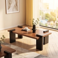 Table basse en bois massif, table basse moderne pour salon, table centrale en bois, mobilier contemporain pour la maison, vente en gros OEM ODM