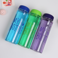 Bouteille en verre de 400 ml pour eau potable, impression sérigraphique, vente en gros, populaire