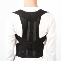 Correcteur de posture réglable anti-bossu avec soutien en métal pour hommes et femmes