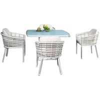 Table et chaises d'extérieur Villa Garden Terrace Cadre en aluminium Corde Ensemble table et chaises d'extérieur