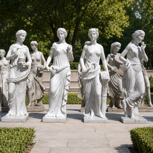 <span class=keywords><strong>Statue</strong></span> de <span class=keywords><strong>femme</strong></span> en marbre <span class=keywords><strong>multicolore</strong></span> sculptée à la main pour villa de luxe - Product Image 6