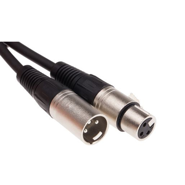 3Pin DIN XLR Copper Microphone Cable Male Female Mic Black HIFI OEM Custom Low Noise Interference Flexible