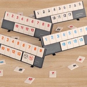 Jeu de tuiles numérotées en plastique de style israélien pour adultes, jeu de société décontracté, puzzle secret, jouet familial, jeu de raisonnement logique - Product Image 1