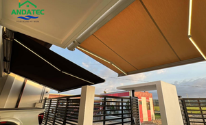 Gazebo para <span class=keywords><strong>Restaurante</strong></span> al Aire Libre, Toldo Eléctrico <span class=keywords><strong>de</strong></span> Aluminio Personalizado con Casete Completo - Product Image 3