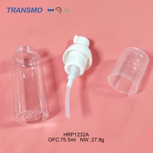 Botella de Plástico de 75 ml para Cuidado de la Piel, Botella con Dosificador para Loción Corporal, Gel de Ducha, Champú, Limpiador Facial - Product Image 1