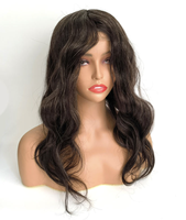 Perruque médicale 100 % cheveux humains vierges HD avec dessus en soie pour perruque sans colle, antidérapante, en silicone, petite taille, pour patients atteints d'alopécie ou de cancer