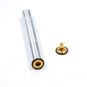 10 bộ đồng thau snap ốc Vít + công cụ quần áo phụ kiện may Snaps Chất lượng cao áo khoác nút da đinh tán - Product Image 4