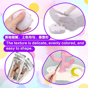 Ensemble de plateaux de rangement pour bijoux faits <span class=keywords><strong>à</strong></span> la main en argile <span class=keywords><strong>à</strong></span> séchage <span class=keywords><strong>à</strong></span> <span class=keywords><strong>l</strong></span>'<span class=keywords><strong>air</strong></span> en gros Kit de poterie avec argile - Product Image 3