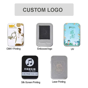 Hộp thiếc hình chữ nhật nhỏ có nắp, in logo tùy chỉnh, dùng làm bao bì đựng kẹo, thẻ quà tặng, khung ảnh, nhãn dán - Product Image 2