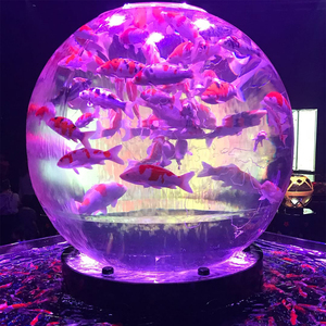 Aquarium acrylique à billes personnalisé en usine-Design géométrique unique pour aquariums modernes - Product Image 5