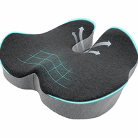 Coussin de siège profond MJ Comfort en mousse à mémoire de forme, doux et ergonomique, antibactérien, lavable, portable et personnalisable, respectueux de l'environnement