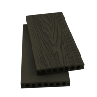 Plancher de balcon en WPC HDPE massif, antidérapant, ignifuge, en teck traditionnel, personnalisé LongWell, best-seller, épaisseur 22,5 mm, garantie 5 ans