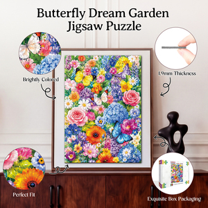 Rompecabezas de 1000 Piezas con Diseño de Jardín de Mariposas para Adultos - Product Image 3