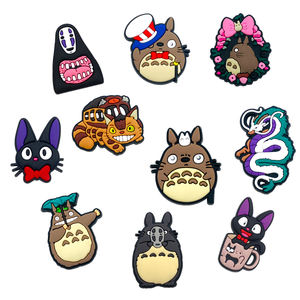 FOB zapatos cadena hebillas Hayao Miyazaki <span class=keywords><strong>Manga</strong></span> accesorios PVC suave venta al por mayor dibujos animados Anime personajes zapato encantos para niños zuecos - Product Image 4