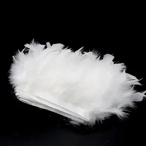 Cheap Beautiful Dyed 10-15cm Turkey Chandelle Feather Fringe Trim for Costumes