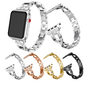 <span class=keywords><strong>Bracelet</strong></span> fin en alliage métallique avec diamants pour <span class=keywords><strong>Apple</strong></span> <span class=keywords><strong>Watch</strong></span> Series 11 10 9 8 7 6 <span class=keywords><strong>SE</strong></span> 5 - Product Image 1