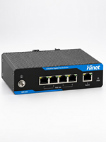 Extensor PoE Industrial de 5 Puertos 10/100M para Riel DIN IEEE802.3af/at/bt, Extensor/Repetidor Ethernet PoE de 100m