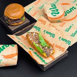 Barquette à sandwich jetable, enduite, recyclable, épaisse, doublure pour pain, papier absorbant pour aliments, emballage pour collations, boissons, pizza, gâteau - Product Image 3