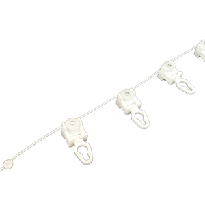 À la mode 80mm S Wave Ripple Fold PVC Curtain Track Runners Prix compétitif pour la décoration intérieure et l'application de fenêtre - Product Image 1