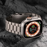 Luxuriöses Business-Smartwatch-Armband aus Titan für Herren, Atmungsaktiv, für Watch 10 Ultra 49mm/46mm/44mm/42mm