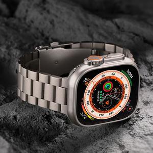 <span class=keywords><strong>Bracelet</strong></span> intelligent de luxe en <span class=keywords><strong>titane</strong></span> pour homme, respirant, compatible avec les montres 11, 10 Ultra 49mm/46mm/44mm/42mm 22mm - Product Image 3