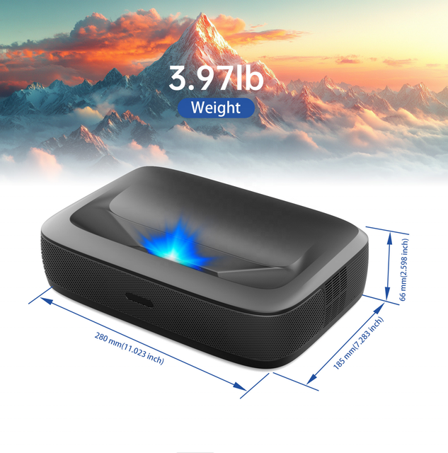 Global Version Triple Color L-aser 1080P 4K Official Google-TV System MEMC Intelligent Home Theater UST Short Throw Projector