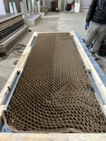 Lamelle de bois massif moderne écologique à joint de doigt, durable, pour le remplissage du cœur de porte