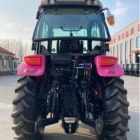 Tracteurs agricoles miniatures de 120 CV et 100 CV à bas prix, mini-tracteurs agricoles avec remorque à vendre