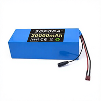 Batterie de scooter électrique 48V 13S5P 20Ah avec protection BMS et chargeur Chine