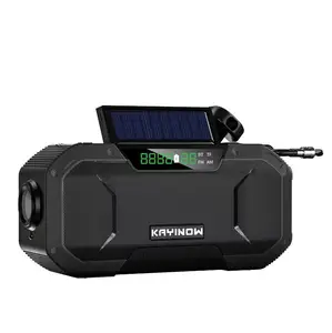 Produk Digital Solar Hand Crank AM/FM Multifungsi Radio Darurat dengan Senter Peringatan SOS