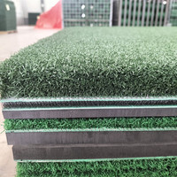 Tapis d'entraînement de golf BLG T40-3D en caoutchouc 3D, base en caoutchouc, 1500x1500mm, épaisseur 60mm, pour la pratique du golf