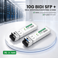 10G SFP+ BIDI 10km 1270/1330nm Single LC SM DFB Garansi 3 Tahun Modul SFP 10g Harga
