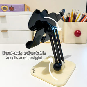 Support de téléphone portable universel en acrylique, réglable en hauteur, pliable, pour bureau, utilisation au bureau - Product Image 2