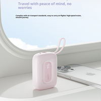 Nouvelle mini batterie externe intégrée avec câble de charge rapide 20000 milliampères, batterie externe portable compacte et mignonne pour Xiaomi iPhone