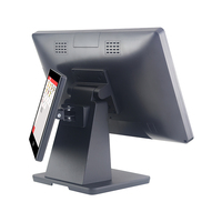 Terminal de Punto de Venta con Sistema Windows de 18.5 Pulgadas Personalizado, Máquina de Facturación con Pantalla Táctil Dual Todo en Uno, Caja Registradora para Tiendas Minoristas