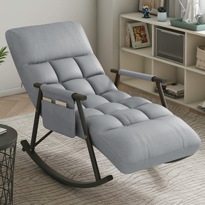 Sillón Mecedora Sofá Perezoso Tela Técnica Leathaire Butaca Individual <span class=keywords><strong>Chaise</strong></span> <span class=keywords><strong>Longue</strong></span> Reclinable - Product Image 6