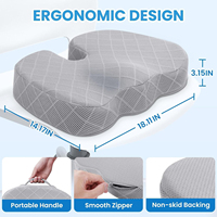 Coussin de siège de voiture de haute qualité en mousse à mémoire de forme, garni de tissu en maille 3D