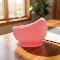 Vente en gros de bols à nourriture pour bébés en silicone de qualité supérieure, antidérapants, imperméables, sans BPA, de qualité alimentaire, avec ventouse, vaisselle pour micro-ondes