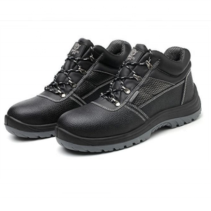 Màu Đen Da PU Duy Nhất S3 SRC Chống Tĩnh Điện Làm Việc An Toàn Công Nghiệp Giày Thép Toe Cap - Product Image 1