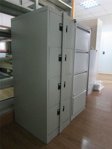 Meubles de classement verticaux modernes à 4 tiroirs en métal, avec tiroirs en acier verrouillables pour la maison, l'hôtel, l'hôpital, le salon - Product Image 6
