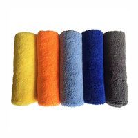 40*40cm 400gsm Microfiber Car Wash Towel Rags High Quality Edgeless Kitchen Towel Long Short Pile Towel