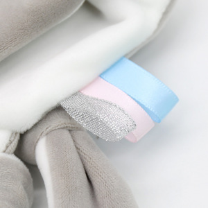 Offre Spéciale tricoté Babi lapin Snuggler couette 200TC fil compte Animal microfibre Logo personnalisé sommeil jouet serviette couverture - Product Image 5