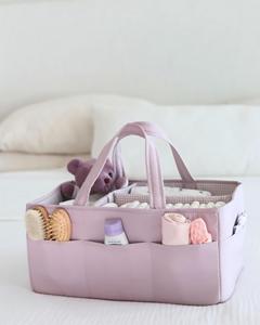 Organizador de Pañales para Bebé, Cesta Organizadora de Pañales con 8 Bolsillos, Lavable, para Recién Nacidos, Bolsa de Transporte para Cambiador o Auto - Product Image 4