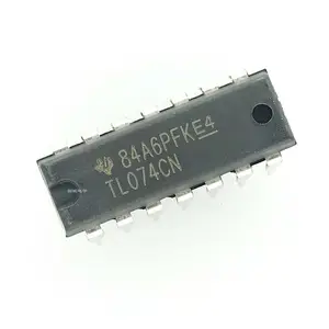 Tl074cn tl074 dip-14 amplificador operacional, chip de baixa potência ic, novo original