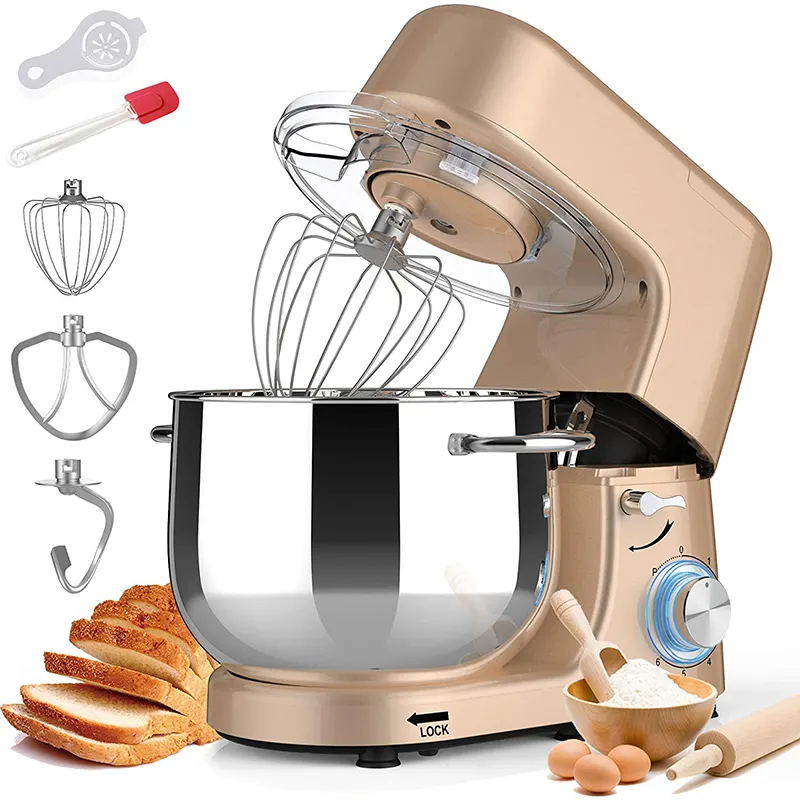 Classical Food Stand Mixer mit 7.0-Litre Stainless Steel Bowl 1500W Electric Dough Kneading Machine Kitchen Appliances