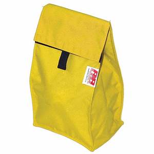 Sac à déjeuner en toile jaune de haute qualité, imperméable, à fermeture roulée, élégant et pratique pour un usage quotidien - Product Image 2