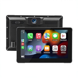 กล้องบันทึกการขับขี่มอเตอร์ไซค์แบบ HD ขนาด 7 นิ้ว สำหรับติดตั้งบนแผงหน้าปัด พร้อมระบบ CarPlay ไร้สาย และกล้องถอยหลัง สำหรับเครื่องเล่น MP5 - Product Image 1